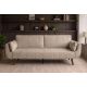 Canapele - Canapea extensibila DIVANI 220cm catifea champagne beige