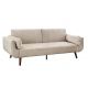 Canapele - Canapea extensibila DIVANI 220cm catifea champagne beige
