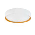 Plafoniera LED CCT cu protectie IP44 Binary Pro 24W, alb/ auriu