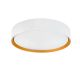 Plafoniera LED CCT cu protectie IP44 Binary Pro 24W, alb/ auriu