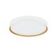 Plafoniera LED CCT cu protectie IP44 Binary Pro 30W, alb/ auriu