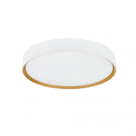 Iluminat pentru baie - Plafoniera LED CCT cu protectie IP44 Binary Pro 30W, alb/ auriu