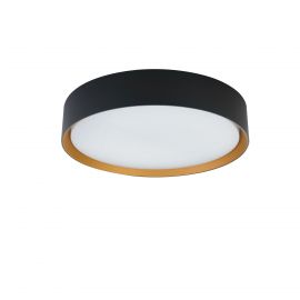 Iluminat pentru baie - Plafoniera LED CCT cu protectie IP44 Binary Pro 24W, negru/ auriu