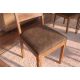 Seturi scaune, HoReCa - Set 2 scaune MAKASSAR 80cm lemn de sheesham cu sezut microfibra