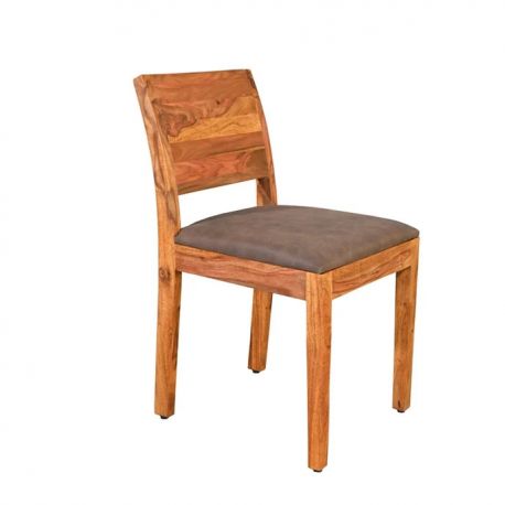 Seturi scaune, HoReCa - Set 2 scaune MAKASSAR 80cm lemn de sheesham cu sezut microfibra