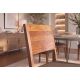 Seturi scaune, HoReCa - Set 2 scaune MAKASSAR 80cm lemn de sheesham cu sezut tesatura structurata