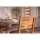 Seturi scaune, HoReCa - Set 2 scaune MAKASSAR 80cm lemn de sheesham cu sezut tesatura structurata