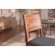 Seturi scaune, HoReCa - Set 2 scaune MAKASSAR 80cm lemn de sheesham cu sezut piele sintetica