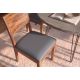 Seturi scaune, HoReCa - Set 2 scaune MAKASSAR 80cm lemn de sheesham cu sezut piele sintetica