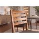 Seturi scaune, HoReCa - Set 2 scaune MAKASSAR 90cm lemn de sheesham cu sezut piele sintetica
