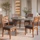 Seturi scaune, HoReCa - Set 2 scaune MAKASSAR 90cm lemn de sheesham cu sezut piele sintetica