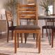 Seturi scaune, HoReCa - Set 2 scaune MAKASSAR 90cm lemn de sheesham cu sezut tesatura structurata