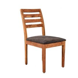 Seturi scaune, HoReCa - Set 2 scaune MAKASSAR 90cm lemn de sheesham cu sezut tesatura structurata