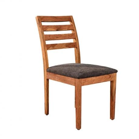 Seturi scaune, HoReCa - Set 2 scaune MAKASSAR 90cm lemn de sheesham cu sezut tesatura structurata