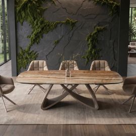Mese extensibile - Masa Extensibila cu Blat Ceramica spaniola, INFINITY 180-220-260cm