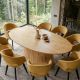 Mese dining - Masa sufragerie ART DECO 220cm lemn masiv de mango, natur
