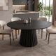 Mese dining - Masa rotunda din lemn de stejar VALHALLA 140cm