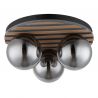 Plafoniera moderna, riflaj MDF cu efect de lemn, PARSONS