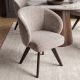 Scaune - Scaun pivotant lemn de stejar, material texturat WALKURE