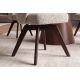 Scaune - Scaun pivotant lemn de stejar, material texturat WALKURE