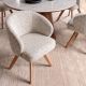 Scaune - Scaun pivotant lemn de stejar, material texturat WALKURE