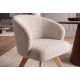 Scaune - Scaun pivotant lemn de stejar, material texturat WALKURE