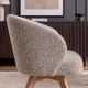 Scaune - Scaun pivotant lemn de stejar, material texturat WALKURE