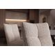 Scaune - Scaun pivotant metal bej, material chenille taupe LUGANO