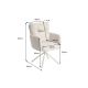 Seturi scaune, HoReCa - Set de 2 scaune pivotante metal bej, tesatura structurata bej BIG GEORGE