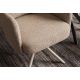 Seturi scaune, HoReCa - Set de 2 scaune pivotante metal bej, tesatura structurata bej BIG GEORGE