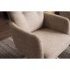 Seturi scaune, HoReCa - Set de 2 scaune pivotante metal bej, tesatura structurata bej BIG GEORGE