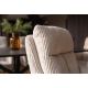 Seturi scaune, HoReCa - Set de 2 scaune pivotante lemn de fag, catifea raiata bej BIG GEORGE
