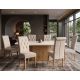 Seturi scaune, HoReCa - Set de 2 scaune design clasic tesatura structurata bej CASA