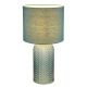 Veioze - Lampa de masa cu baza din sticla abajur textil SOFIA verde
