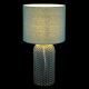 Veioze - Lampa de masa cu baza din sticla abajur textil SOFIA verde