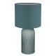 Veioze - Lampa de masa cu baza din sticla abajur textil SOFIA verde