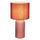Veioze - Lampa de masa cu baza din sticla abajur textil SOFIA rosu