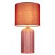 Veioze - Lampa de masa cu baza din sticla abajur textil SOFIA rosu