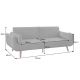 Canapele - Canapea extensibila DIVANI 220cm catifea gri