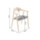 Scaune - Scaun retro VALHALLA WOOD lemn stejar/ piele sintetica neagra