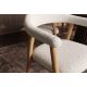 Scaune - Scaun retro VALHALLA WOOD lemn stejar/ tesatura crem