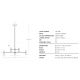 Candelabre, Lustre - Lustra suspendata, metal auriu, marmura verde Mara