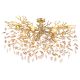 Lustre aplicate - Lustra aplicata metal auriu mat, cristale de sticla QUEENA