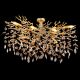 Lustre aplicate - Lustra aplicata metal auriu mat, cristale de sticla QUEENA