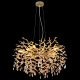 Pendule, Lustre suspendate - Lustra suspendata metal auriu mat, cristale de sticla QUEENA