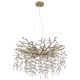 Pendule, Lustre suspendate - Lustra suspendata metal auriu mat, cristale de sticla QUEENA
