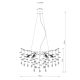 Pendule, Lustre suspendate - Lustra suspendata metal auriu mat, cristale de sticla QUEENA