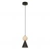Lustra, Pendul metal negru, piatra travertin Mara