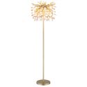 Lampa de podea metal auriu mat, cristale de sticla QUEENA