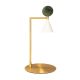 Veioze - Lampa de masa LED metal auriu, marmura verde Mara